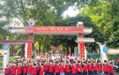Trường mầm non Định Liên tổ chức cho trẻ 5 - 6 tuổi tham quan trường tiểu học Định Liên.